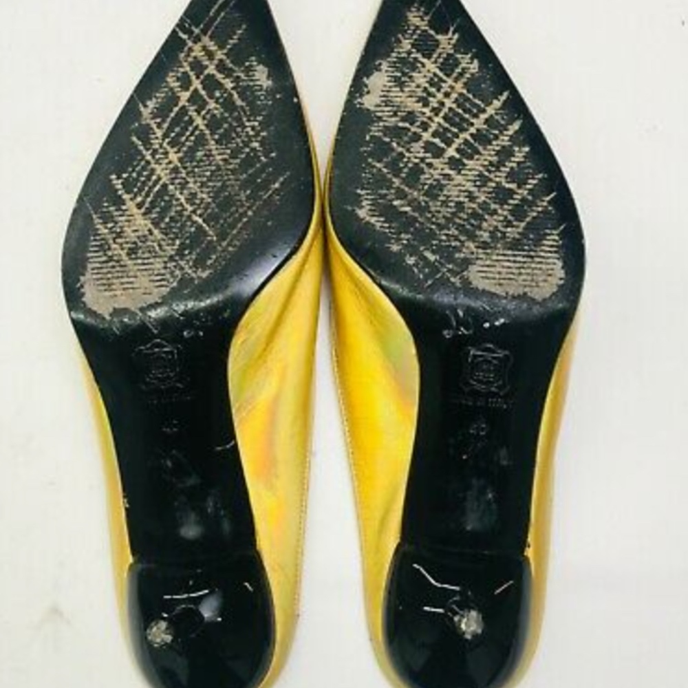 Dolce Gabbana Hologram Leather Kitten Heels - Picture 4 of 5
